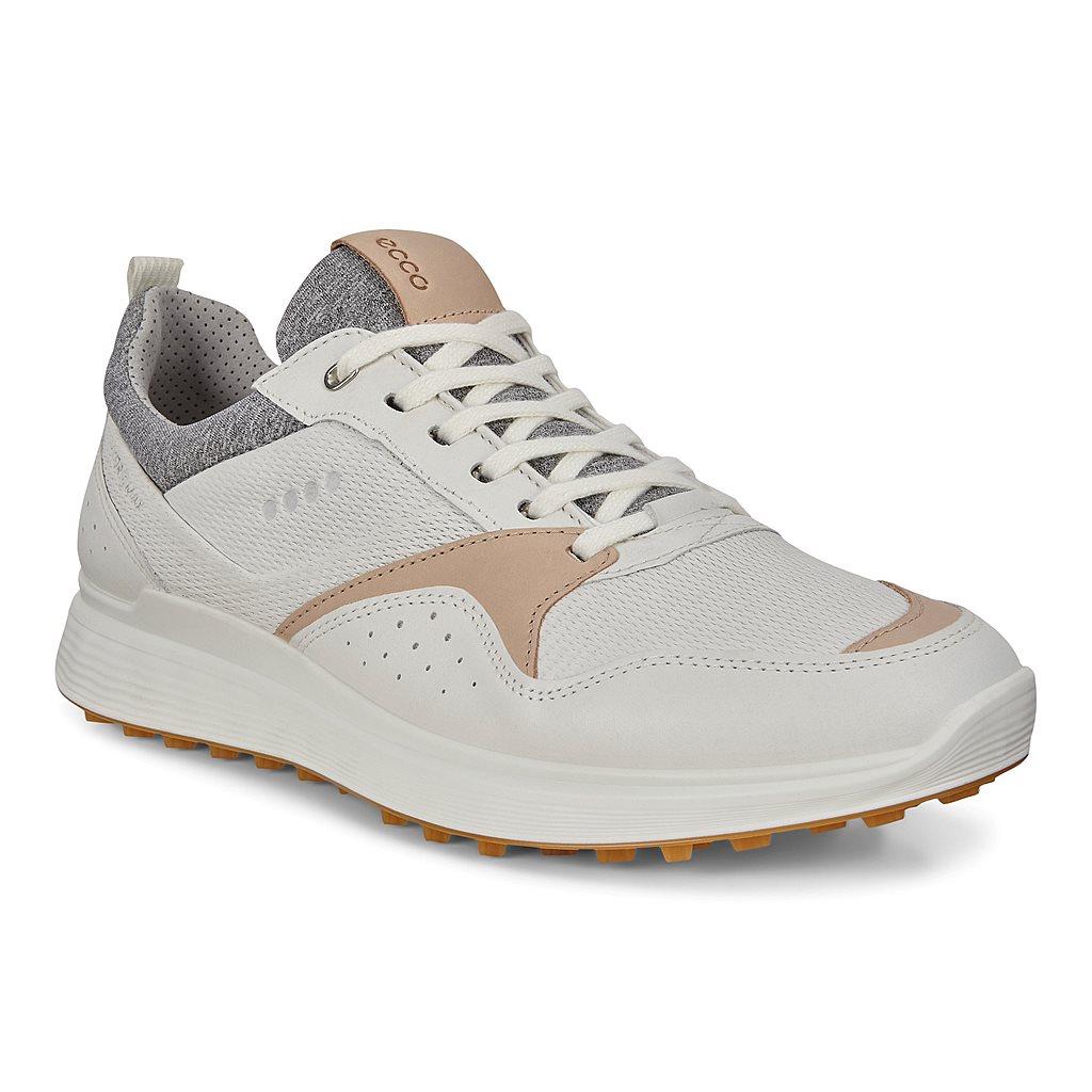 Chaussures De Golf Ecco Golf S-Casual Homme Blanche 6351-KVHDB